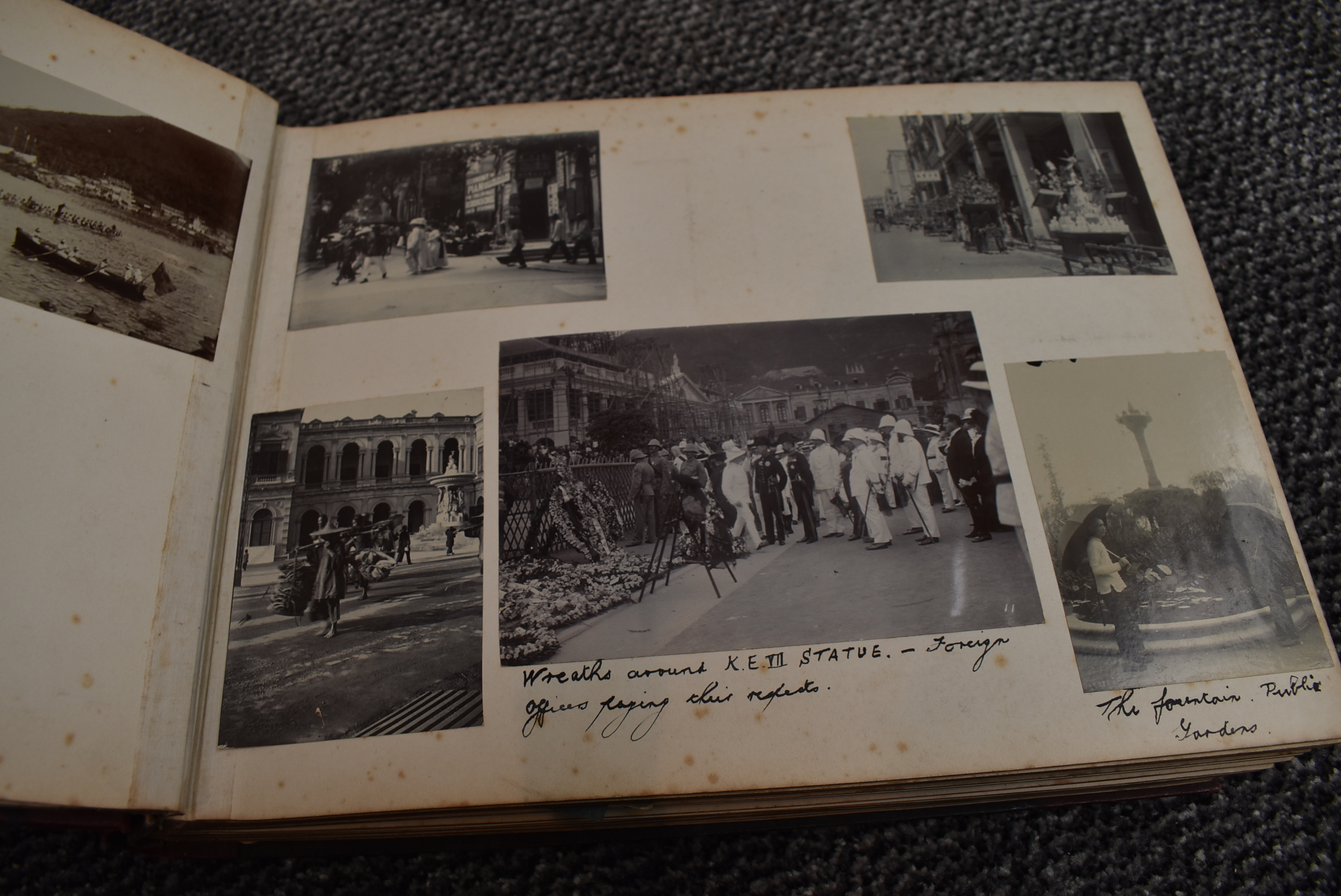 A large Chinese Postcard Album containing early Hong Kong & Chinese Postcards including street, - Image 10 of 32