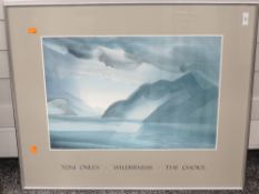 A print, after Tony Onley, Wilderness The Choice, dated 1987, 60 x 70cm, plus frame and glazed