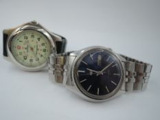 A gent's Seiko automatic wrist watch, no: 7009-4040 having baton numeral dial and date aperture to