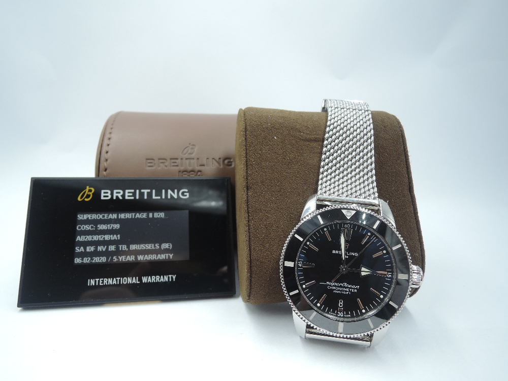 A gent's Breitling Superocean Heritage II B20 Chronometer automatic wrist watch (AB2030121B1A1) - Image 3 of 8