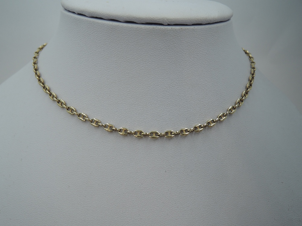 A 9ct gold fancy link chain, approx 18' & 9.8g