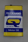 A Motor Oil tin for Duckhams classic cars