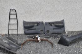 A collection of items suitable for a Citroen Berlingo including Tow bar,O/S Bulkhead ladder,door