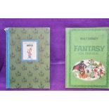 Two vintage childrens story books by Walt Disney Fantasy on parade and America