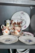 A selection of ceramics including large twin handled love cup and similar