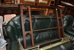 A traditional oak dresser back