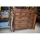 A 19th Century mahogany Scotch style chest of two over three drawers