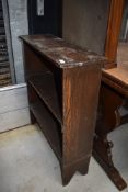 A turn of the century tramp or folk art set of shelves being made from old explosives crates