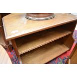 A golden oak corner TV or similar cabinet, compact size, width 66cm