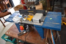 A Workzone router table or bench with accessories