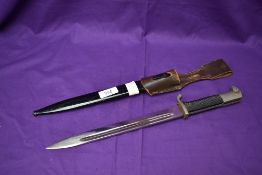 A German WW2 Period 1933-45 Dress Bayonet Long Patt, makers mark E.Pack and Sohne Solingen,