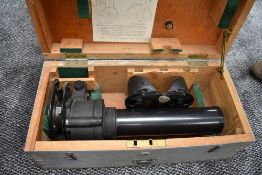 A WW2 Canadian Kodak Company Limited 7 x 50 Gunsighting Telescope, pattern G376, serial No CAN3547