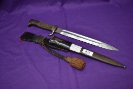 A German WW1 Weimar period Dress Bayonet by Original Eickhorn Solingen, with stylized eagle head