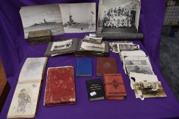 A collection of John Francis Hart Temporary Warrant WardMaster WW1 Ephemera including an album of