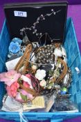 A basket of costume jewelery