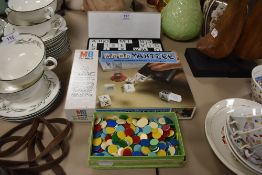 A selection of child games including tiddly winks and MB