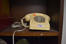 A vintage GPO telephone in cream