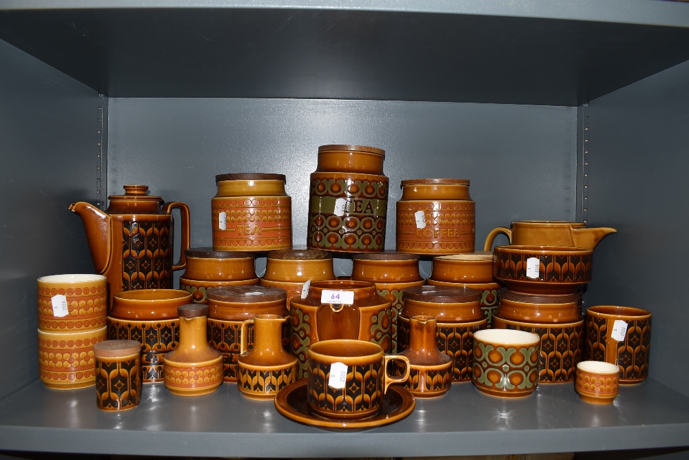 A good quantity of Hornsea pottery including canisters,coffee pot,tea pot and more.