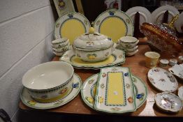 A selection of dinner and table wares by Villeroy and Boch in the French Garden Fleurence design