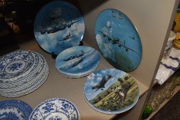 A selection of RAF military and aviation related display plates by Royal Doulton and similar