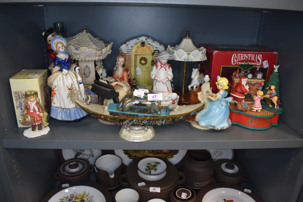 A selection of figurines including Christmas displays and more.
