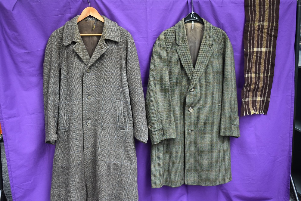Two gents vintage 50s/60s wool or wool blend overcoats.
