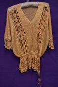 A 1920s ladies knitted top.