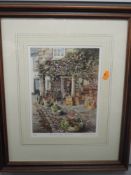 A Ltd Ed print, after Judy Boyes, Basket Shop, Cartmel, signed and numbered 771/850, 27 x 20cm, plus