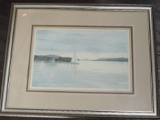 A Ltd Ed print, after Michael Revers, Sail on Windermere, signed and numbered 271/850, 26 x 40cm,