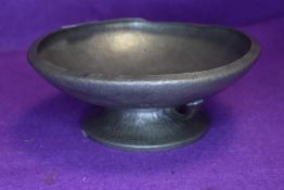 A Tuderic pewter footed bowl or tazza.