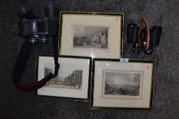 Three antique Lithographic prints of Westmorland,Lowther and London interest, also two sets of