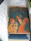 A collection of vintage books including The spiritual healer and childrens books.