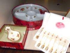 A selection of as new boxed ceramics by Royal Albert in the Old Country Roses design