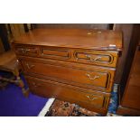 A Rossmore style dressing table (mirror removed leaving drawer base)