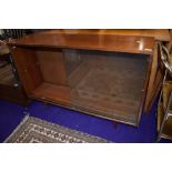 A vintage teak bookcase, labelled Avalon