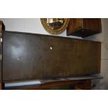 A vintage metal industrial cabinet, three internal shelves, height approx. 168cm, width 61cm,