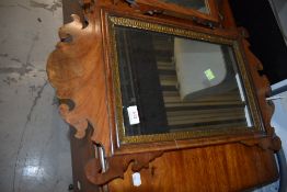 A 19th Century Chippendale style wall mirror, height approx. 65cm