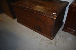 A rustic pine bedding box