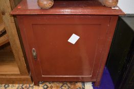 An early 20th Century cabinet, later painted , width approx.61cm, height 70cm, depth 43cm