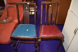 Two 1950s dining chairs