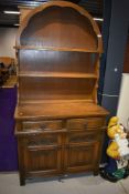 A reproduction Priory or Old Charm style dutch dresser