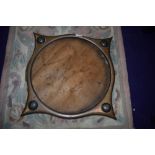 An Arts and Crafts style copper mirror or picture frame , width 42cm