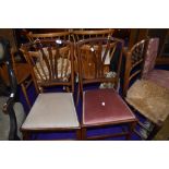 A pair of Edwardian bedroom chairs