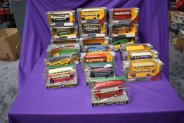 Nineteen Corgi (Swansea) Classics diecast Buses including limited edition 643 Amber Ale, C634