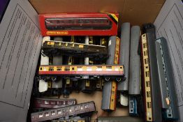 A collection of Hornby, TTR, Triang and similar 00 gauge Coaches including Pullman, Intercity, LMS