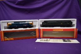 Two Hornby 00 gauge Locomotives, Class 37 BR Co-Co Diesel D6721, boxed R284 and Class 25 BR Bo Bo