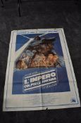 A 1980 Italian Star Wars 'L'impero Colpisce Ancora' large scale movie poster, Compagnie