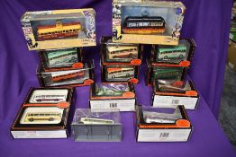Eleven EFE diecast Buses including Timpson's and Surrey Motors Coach Set along with two Corgi (