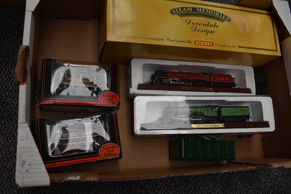 A Hornby 00 scale wooden model, City of Birmingham, on plinth in original box HT01C along with two