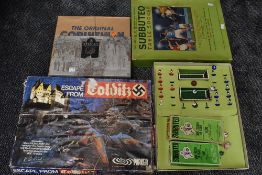 A Subbuteo Continental Club Edition part set along with two similar period part team sets, all boxed